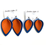 Double C Orange/ Royal Blue Leather